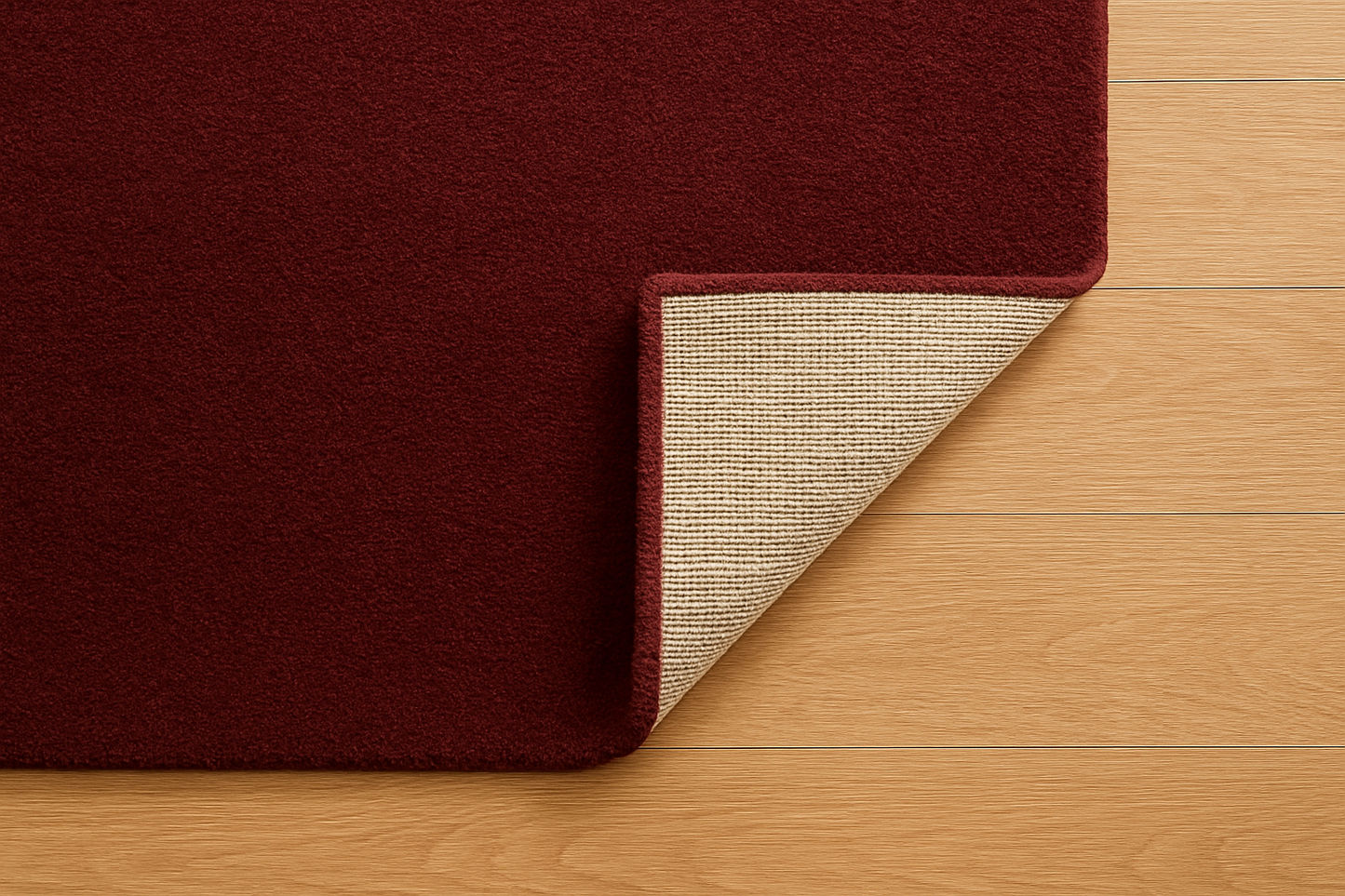 Luxury Deep Red Tufted Rug | Modern Living Room Carpet | Soft Minimalist Home Decor Rug