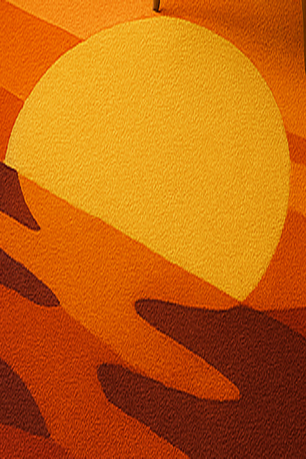 Sunset Glow Hand-Tufted Wool Rug – Modern Irregular Abstract Carpet for Living Room & Home Decor