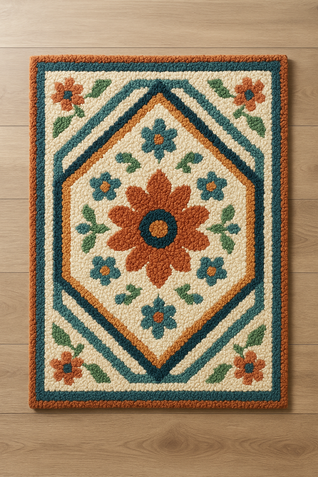 Handmade Tufted Floral Carpet – Best Selling Luxury Area Rug  Meta Description: Shop our highest-selling handmade tufted carpet with vibr