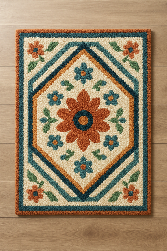 Handmade Tufted Floral Carpet – Best Selling Luxury Area Rug  Meta Description: Shop our highest-selling handmade tufted carpet with vibr